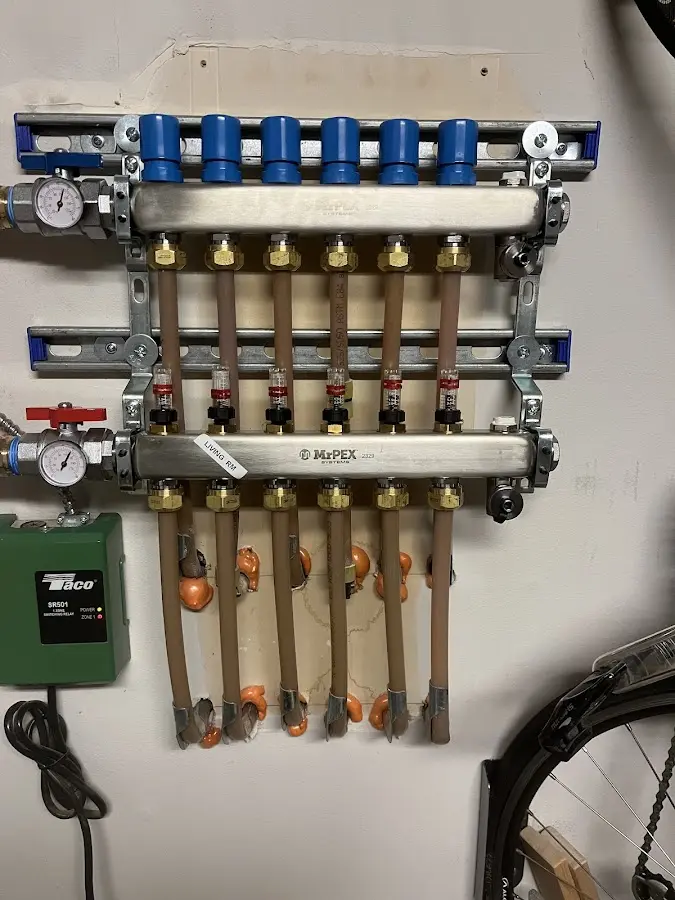 Plumber performing Gas Line Installation at a residential property in Santa Clara